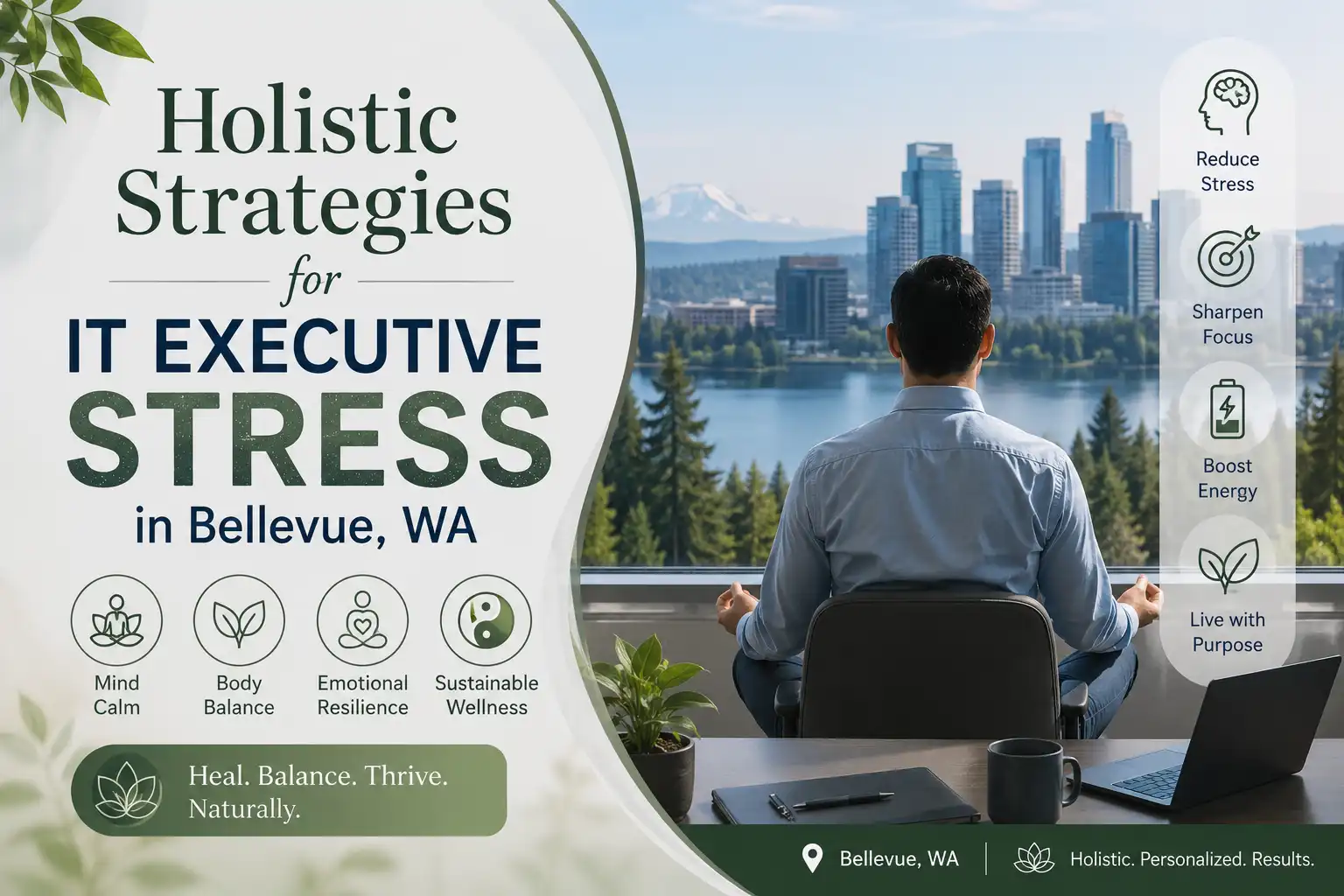 Holistic Strategies for IT Executive Stress in Bellevue WA